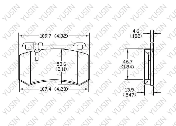 D984 Rear Brake Pad