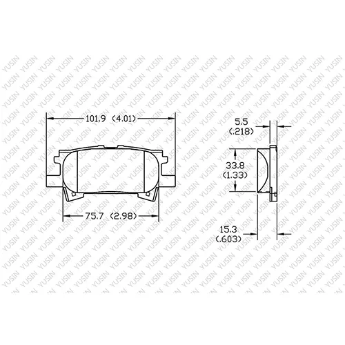 D996 Rear Brake Pad