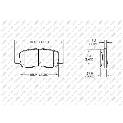 D999 Rear Brake Pad