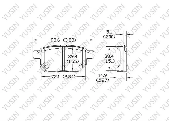 Toyota Rear Brake Pad