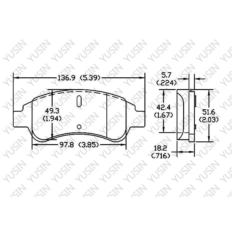 D1935 Front Brake Pad