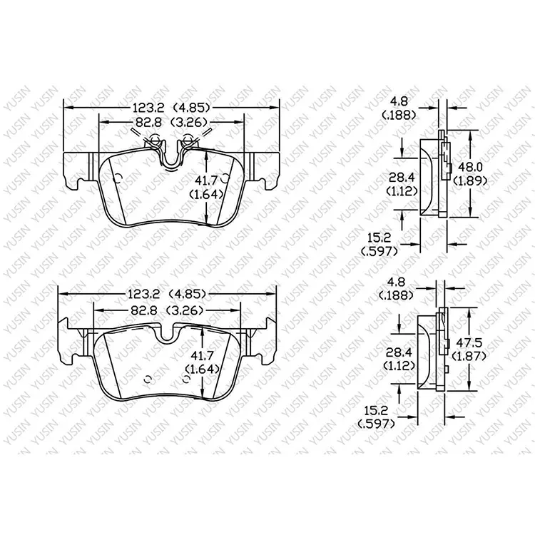 D1762 Rear Brake Pad