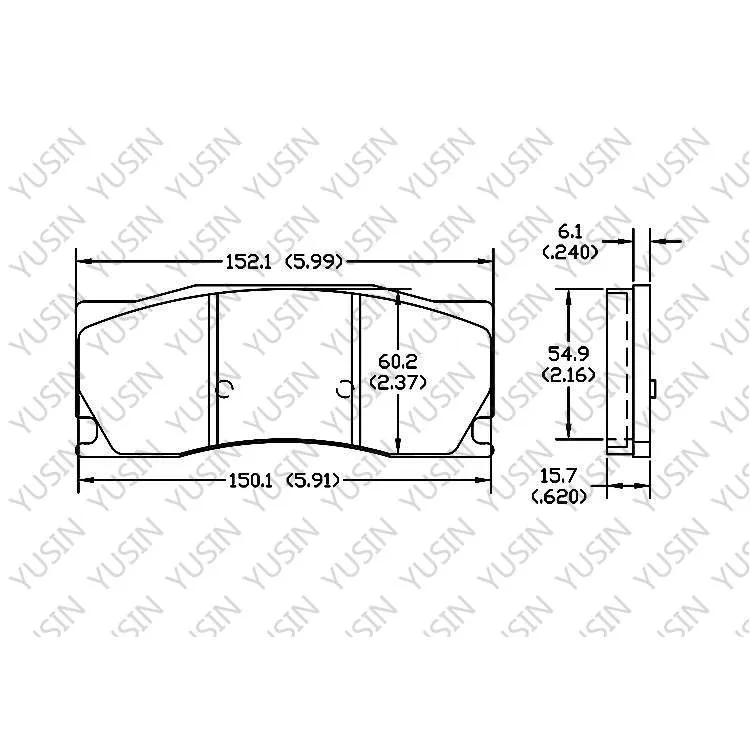 D1355 Front Brake Pad