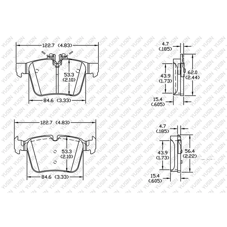 D1795 Rear Brake Pad