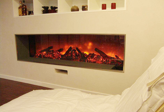 Electric fireplace real effect