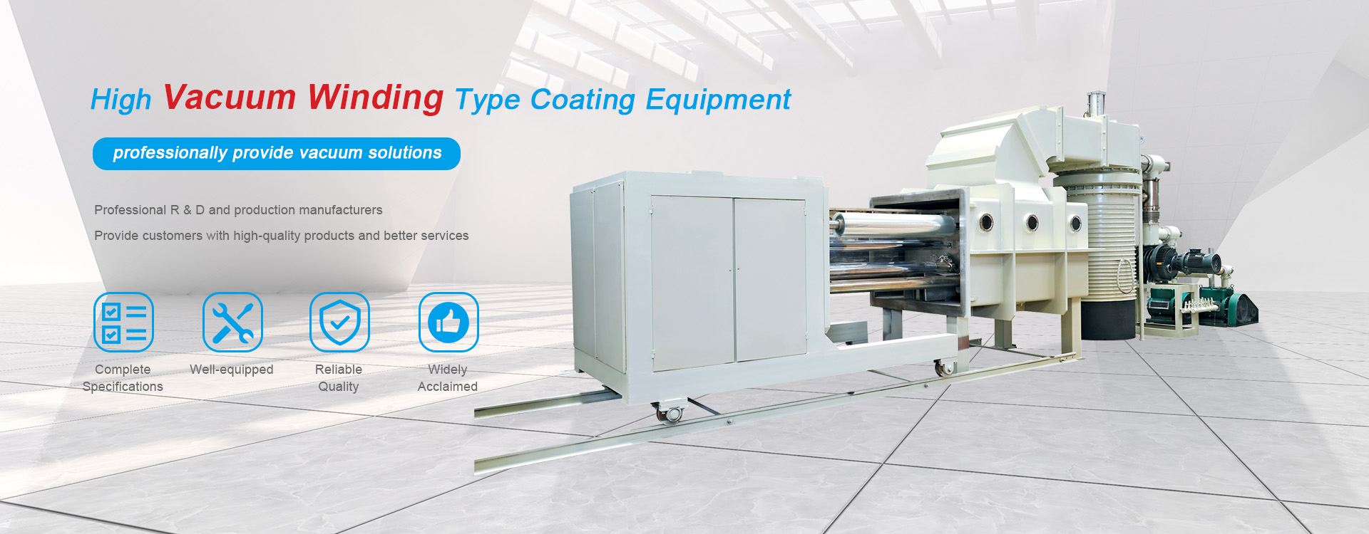 China High Vacuum Winding Type Coating Equipment