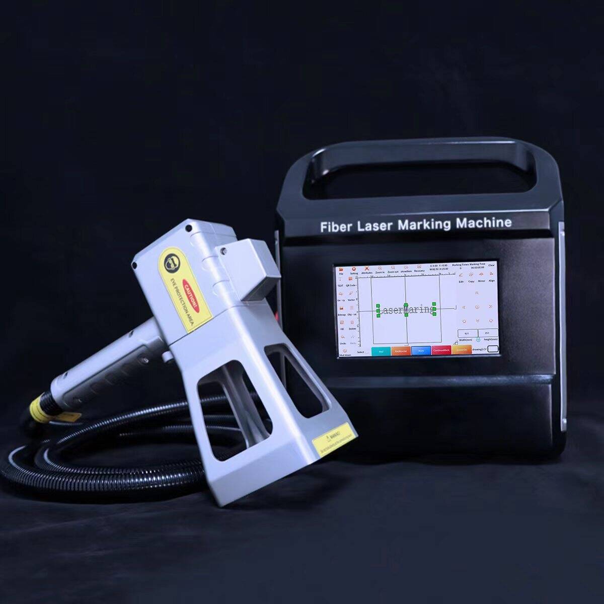 Eletric portable fiber laser marking machine for hard plastic