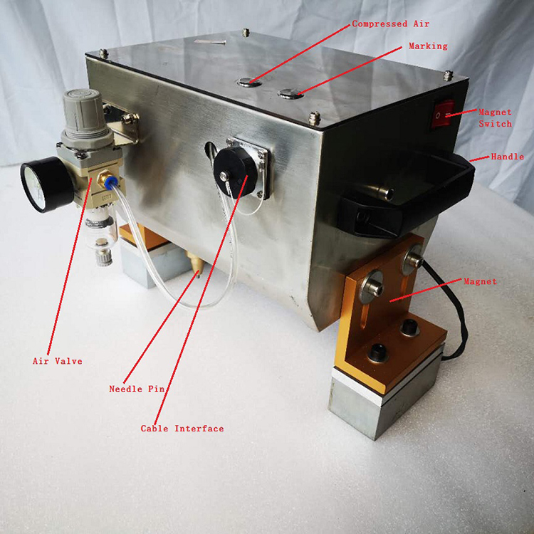 Prenosni stroj za označevanje globine, stroji za graviranje kovin