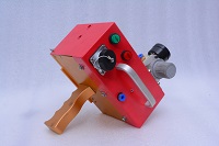 Máquina neumática de mano para marcar puntos, para cilindros de acero y metal