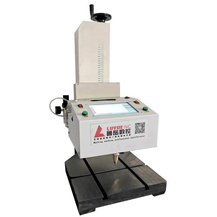 Pneumatic Metal Nameplate Engraving Machine Marking Machine kanggo Aluminium