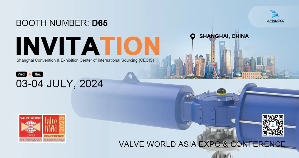 Juhang Will Participate in the Valve World Asia Expo 2024