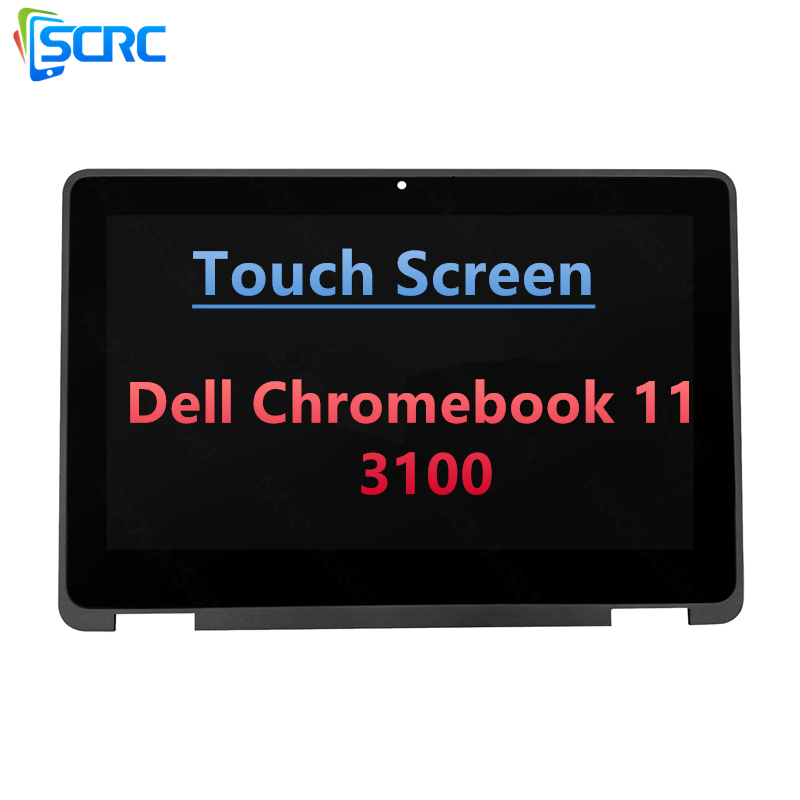 شاشة عرض LCD تعمل باللمس لجهاز Dell ChromeBook 11 3100