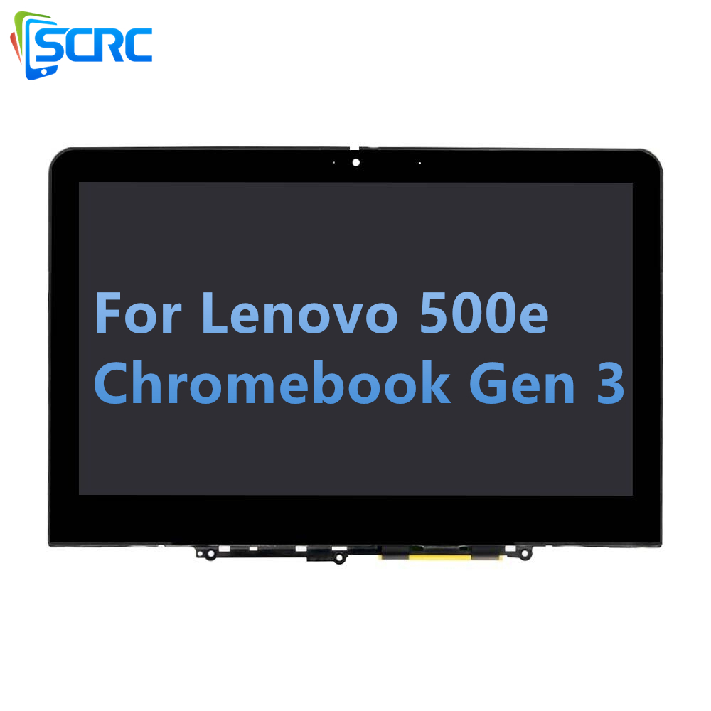 Conjunto de tela de toque LCD para Lenovo 500e Chromebook Gen 3