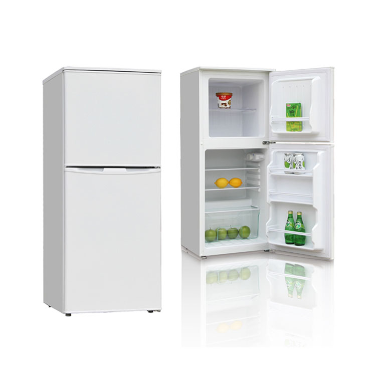 108 L kompakt dobbeltdørs husholdningskøleskab