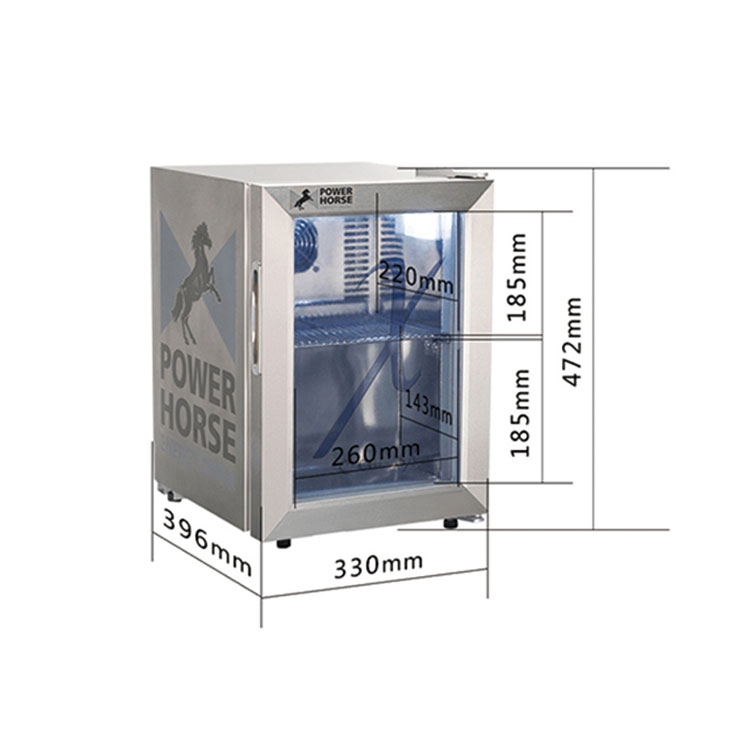 20 Rustfrit stål Kompakt kommercielt køleskab
