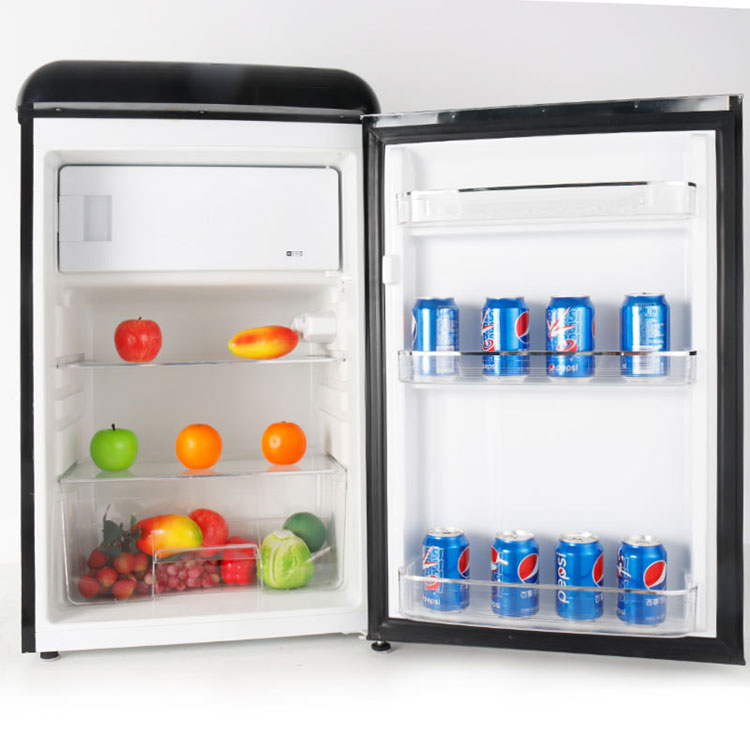 compact mini retro fridge