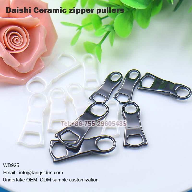 Ceramic zipper puller