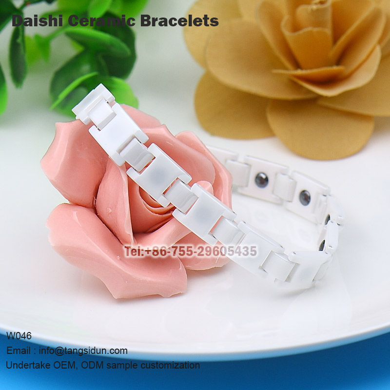 Модные белые керамические браслеты для мужчин и женщин
