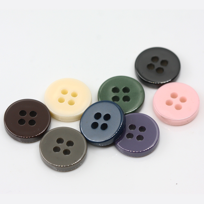 Multicolor shirt ceramic buttons 13mm