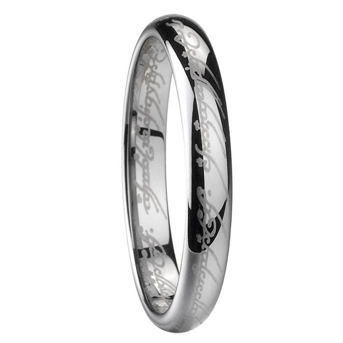 Tungsten Carbide Unisex Herr Dam Bröllopsband Ring