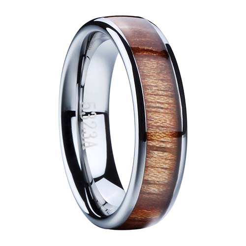 Well Women Tungsten Wood Ring
