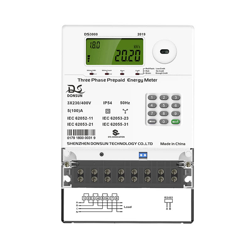 3 Phase Keypad Prepaid Energy Meter