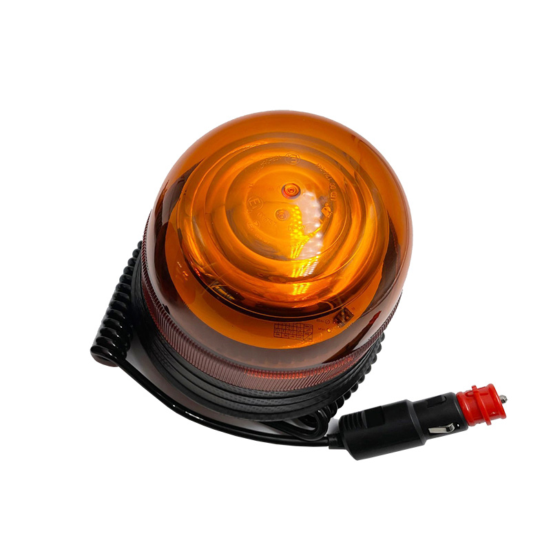 12 šviesos diodų Gintaro spalvos magnetinio pagrindo mirksintis saugos įspėjamasis švyturys