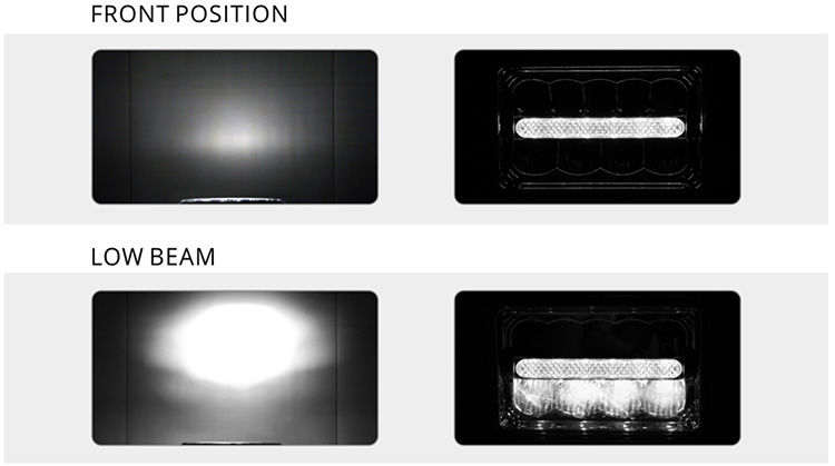 China 4x6 Led Driving Headlamp With High Low Beam Manufacturers