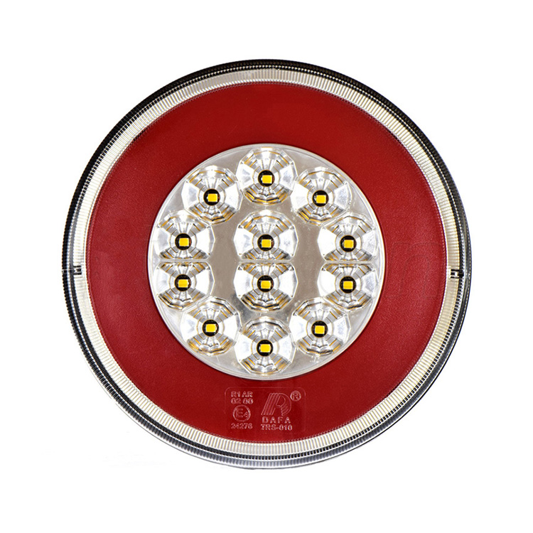 Apvalus LED galinis žibintas su atbulinės eigos funkcija