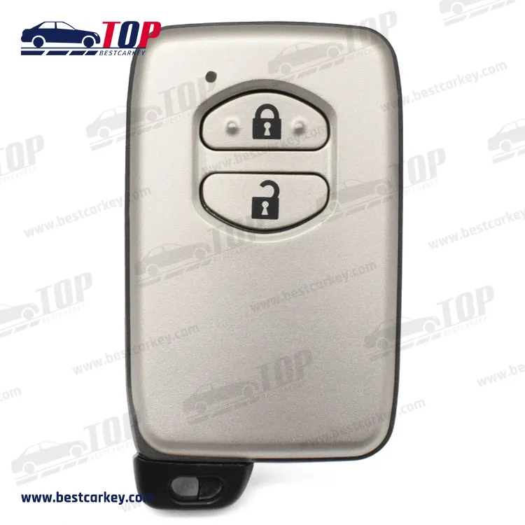 2 Buttons Smart Remote Key Shell Case Fob for T-oyota Corolla