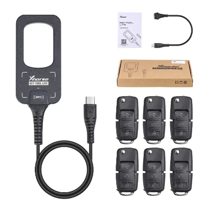 Xhorse VVDI BEE Key Tool Lite Frequency Detection Transponder Clone 6 XKB501EN Wire Key ဖြင့် Android ကို Type C Port ဖြင့် ပံ့ပိုးသည်