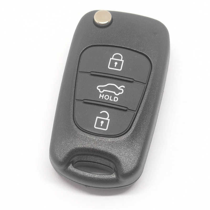 Fjernetui Smart Car Key Shell Cover K-ia 3 knapper Fjernbetjening Blank