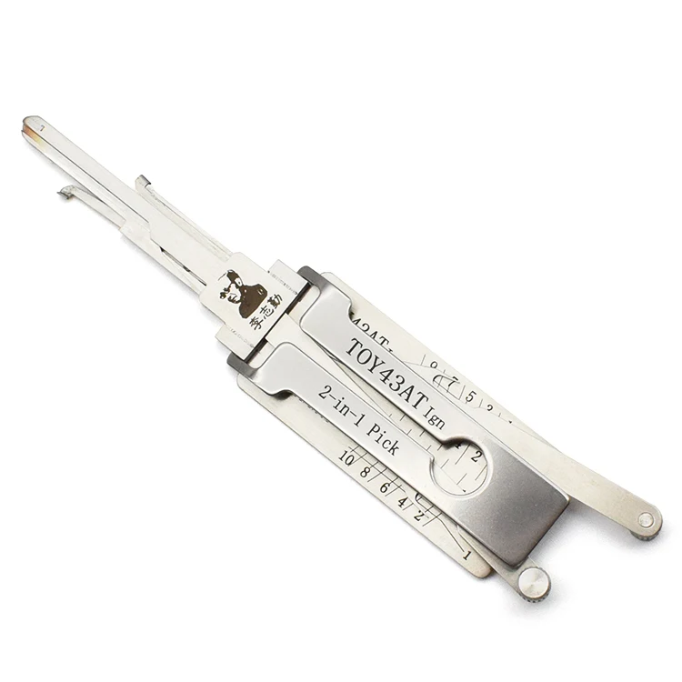 LiShi 2 in 1 Lockpick TOY43AT Ign 3in1 Lokc Pick Door Tool Locksmith Tools For T-OYOTA