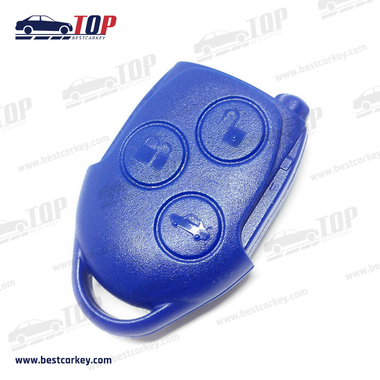 3 Button Car Remote Key 4D63 Chip 433Mhz Blue for Ford Transit Car Key