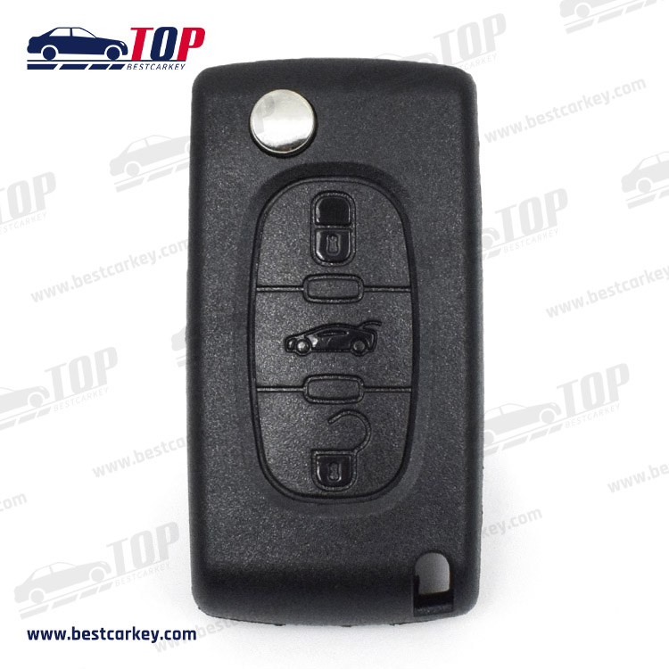 3 Button For Peugeot 307 3008 5008 807 Flip Floding Key Shell For Citroen C2 C3 C4 C5 C6 C8 Remote Control Car Key Case Shell