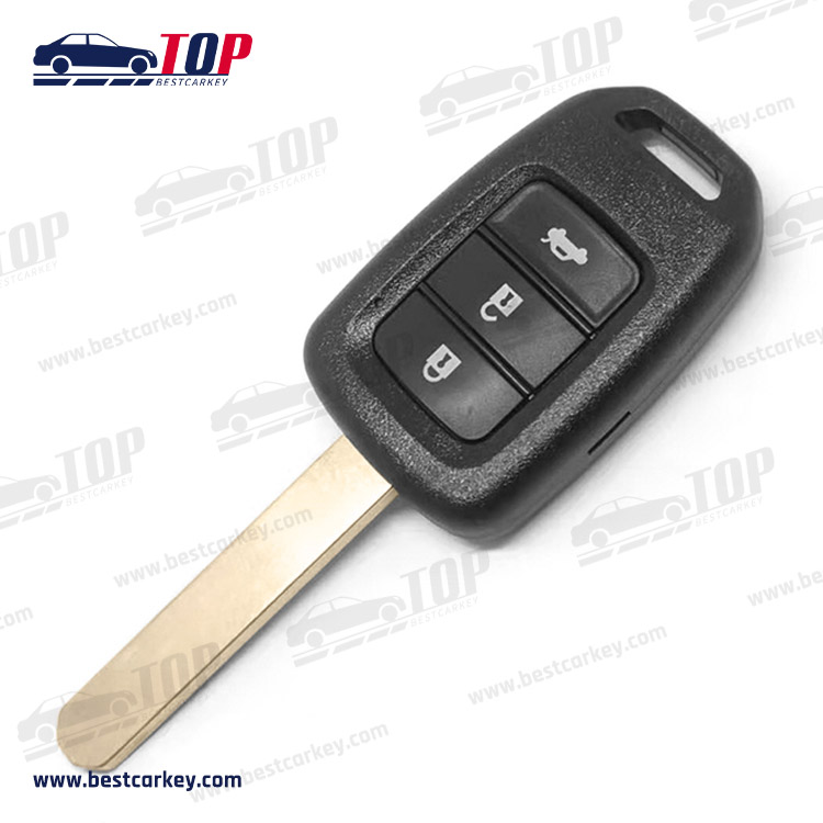 3 button remote key shell with HON66 blade for Honda Accord