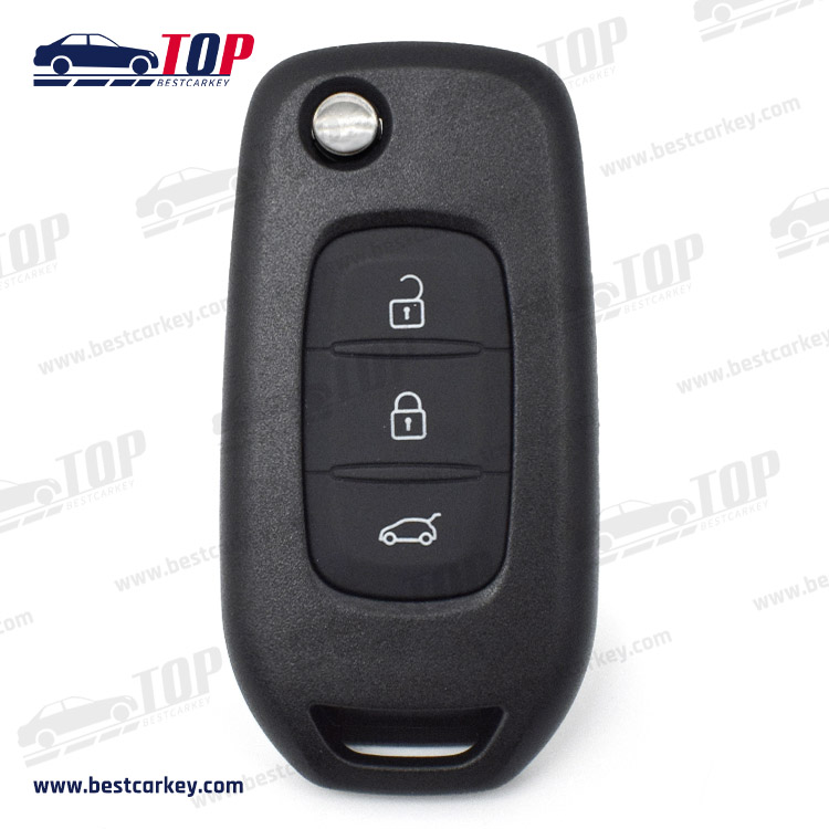 3 Buttons Folding Remote Car Key Shell For Renault