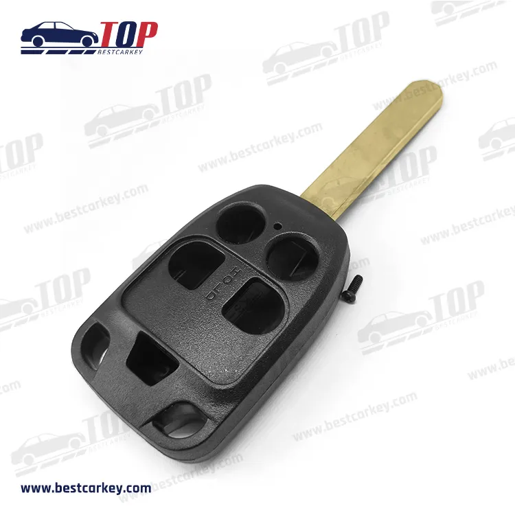 Cubierta de llave remota de 4 + 1 botones para Honda Odyssey con Hon66 con logotipo