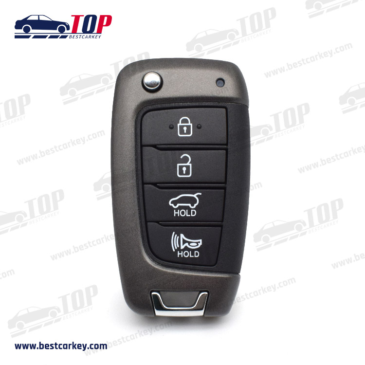 4 Buttons Filp Car Remote Key Shell for H-yundai I30 IX35 I30 I40