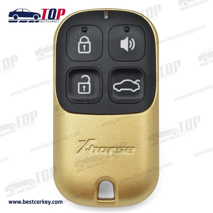 4 Buttons Golden Color Vvdi Xhorse Xkxh02en Universal Car Remote Key