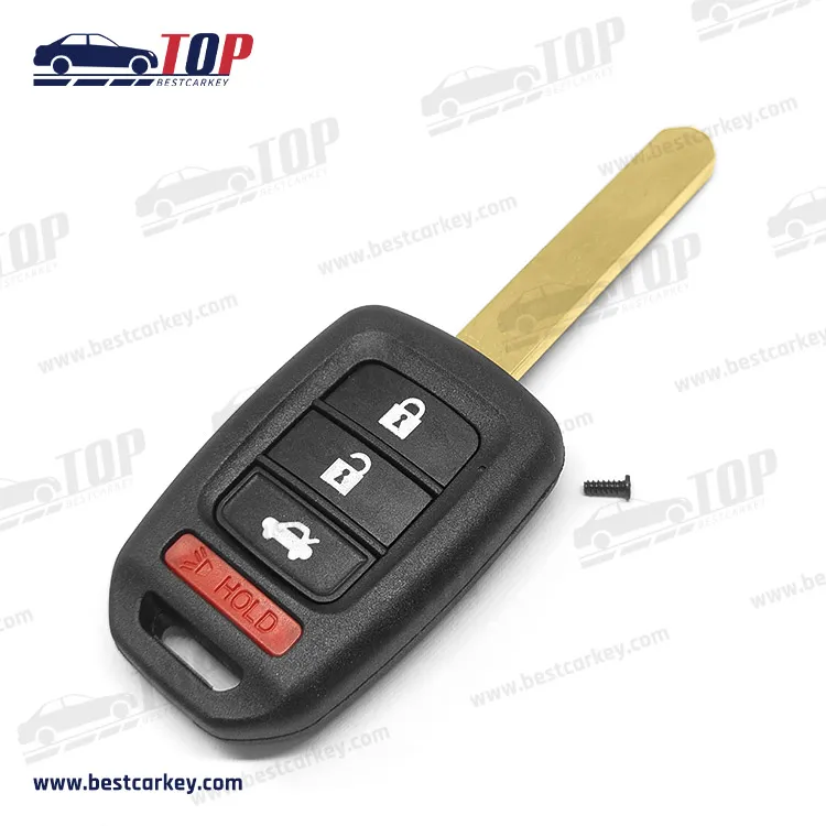 4 na Pindutan na Kapalit ng Remote Key Shell Case Para sa Honda car key