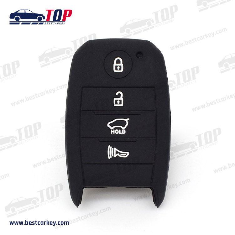 4 buttons Silicone car key cover for Kia Car Key
