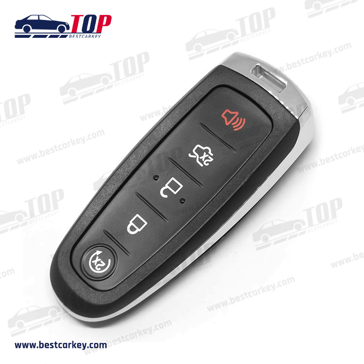 5-Tasten-Smartcard-Abdeckung für Ford Edge mit HU101-Notfallschlüssel mit Logo