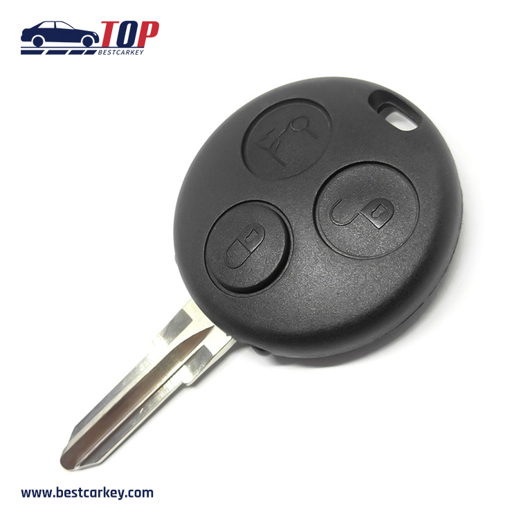Af 3 Button Remote Key For M-ercedes S-mart 433mhz With 2 Holes Without Logo