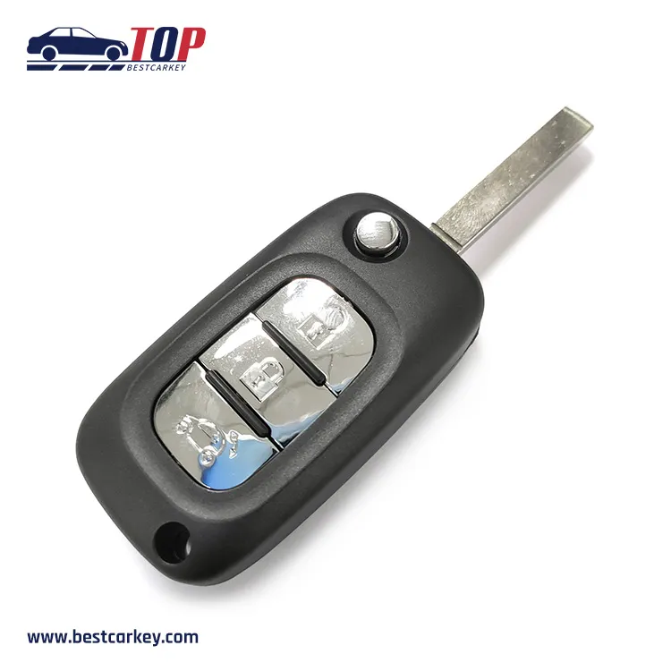 Af 3 бутона Flip Key Shell за B-enz Smart с лого и Va2t Key Blade