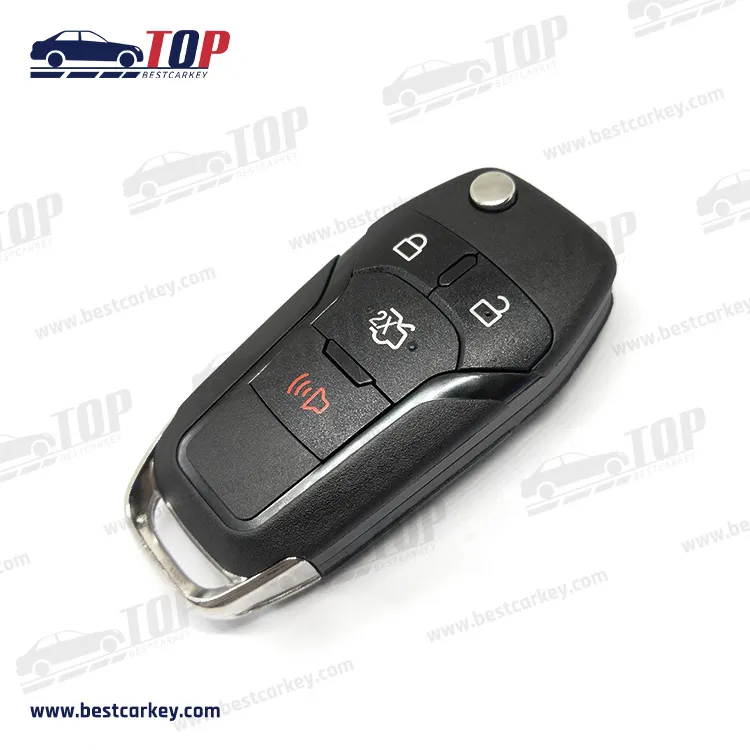 AF Ford ESCORT 3+1 buttons flip remote key 315mhz 49 chip HU101 key blade FCC:N5F-A08TAA