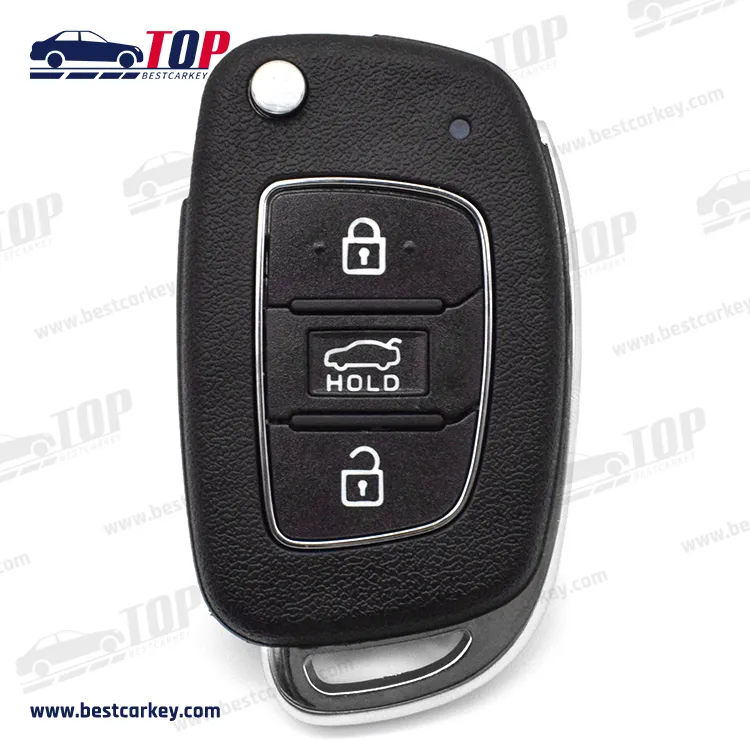 Auto Remote Car Key Case Shell 4 Button Fob For H-yundaikey cover car H-yundai 3 button flip remote keys shells TOY49 blade