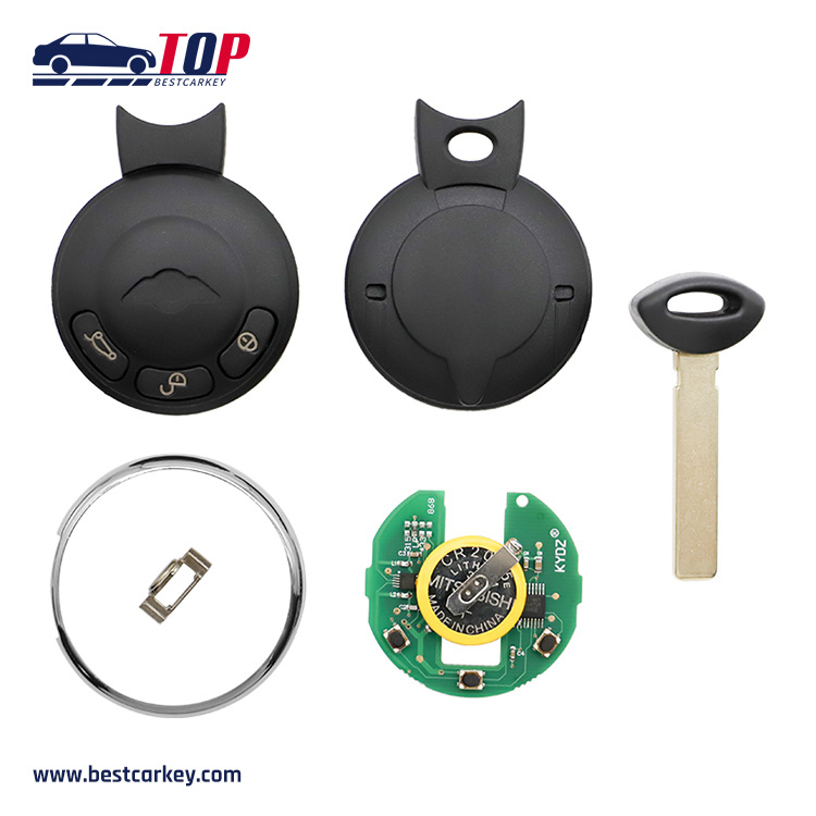 Mini 3-knaps Smart Key Id46 Chip Car Smart Key til B-mw
