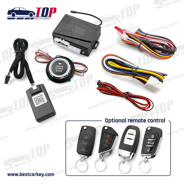 Car Alarm Remote Control PKE Car Keyless Entry Engine Start Alarm System