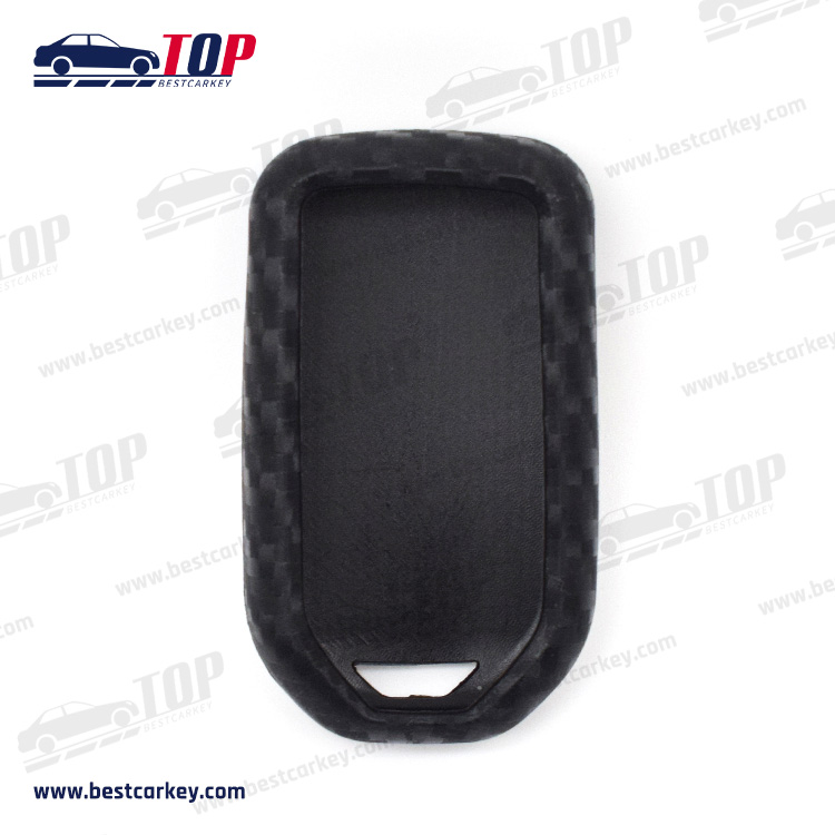 carbon fiber style silicone key cover for Honda Car Key Cover